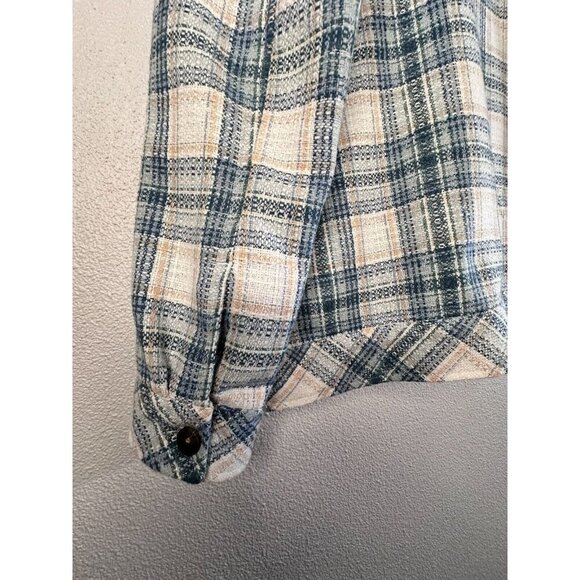 Boston Traders Tweed Shirt Jacket Sacket M Plaid Multi Western - Picture 9 of 16